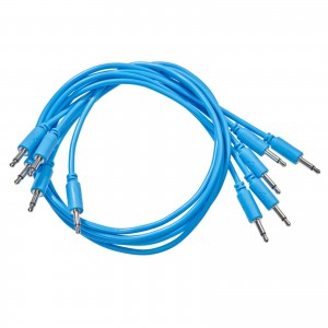 BMM patch cables, blue, 9cm. ― Guitar-Supply.ru