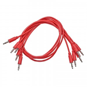 BMM patch cables, red, 100cm. ― Guitar-Supply.ru
