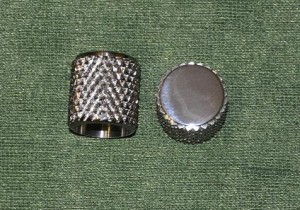 Late 50's Flat Top Heavy Knurled Knobs, set of 2  ― Guitar-Supply.ru