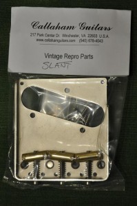 Vintage T Model Tele Bridge Assembly, brass slant comp  ― Guitar-Supply.ru