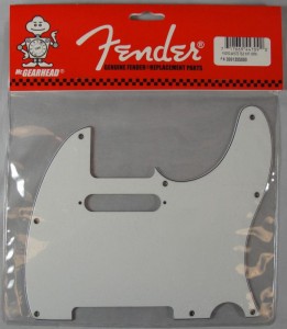 Пикгард для телекастера Fender, белый.   ― Guitar-Supply.ru